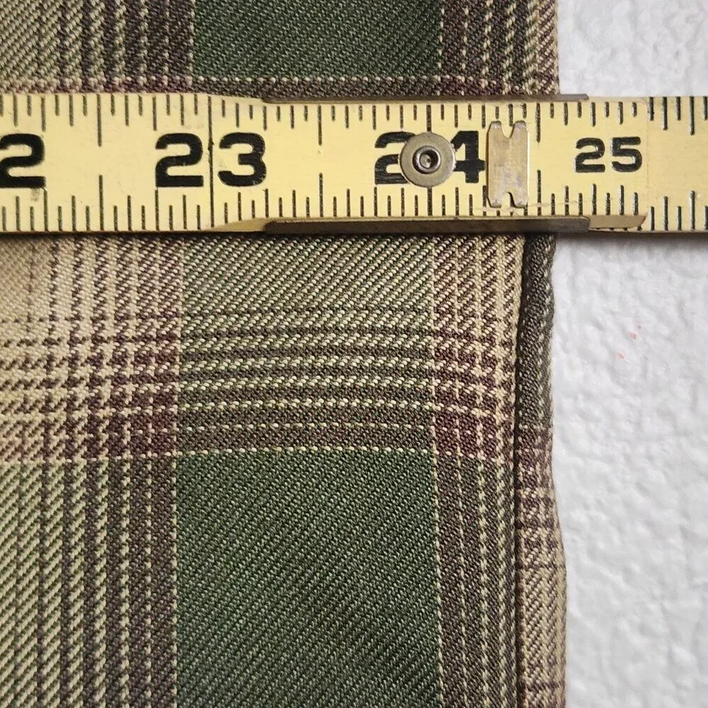 Dixxon Bunker Flannel Shirt Mens XL Green Tan Plaid D-Tech Button Up Casual - Picture 11 of 11